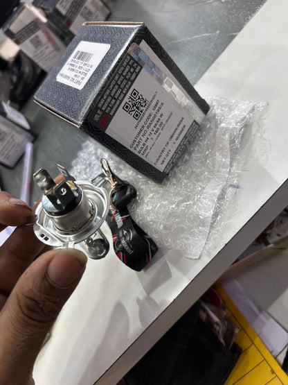 Royal Enfield RAN00199/A – OEM Headlamp Bulb H4 12V 60/55W for Reborn / New Bullet & All Bikes with H4 Socket
