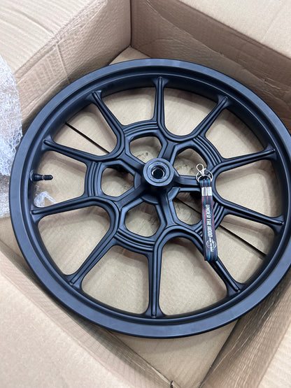 Front Alloy Rim Sub Assembly (Black Alloy) for Royal Enfield Meteor 350 | 1100765/F | Genuine OEM