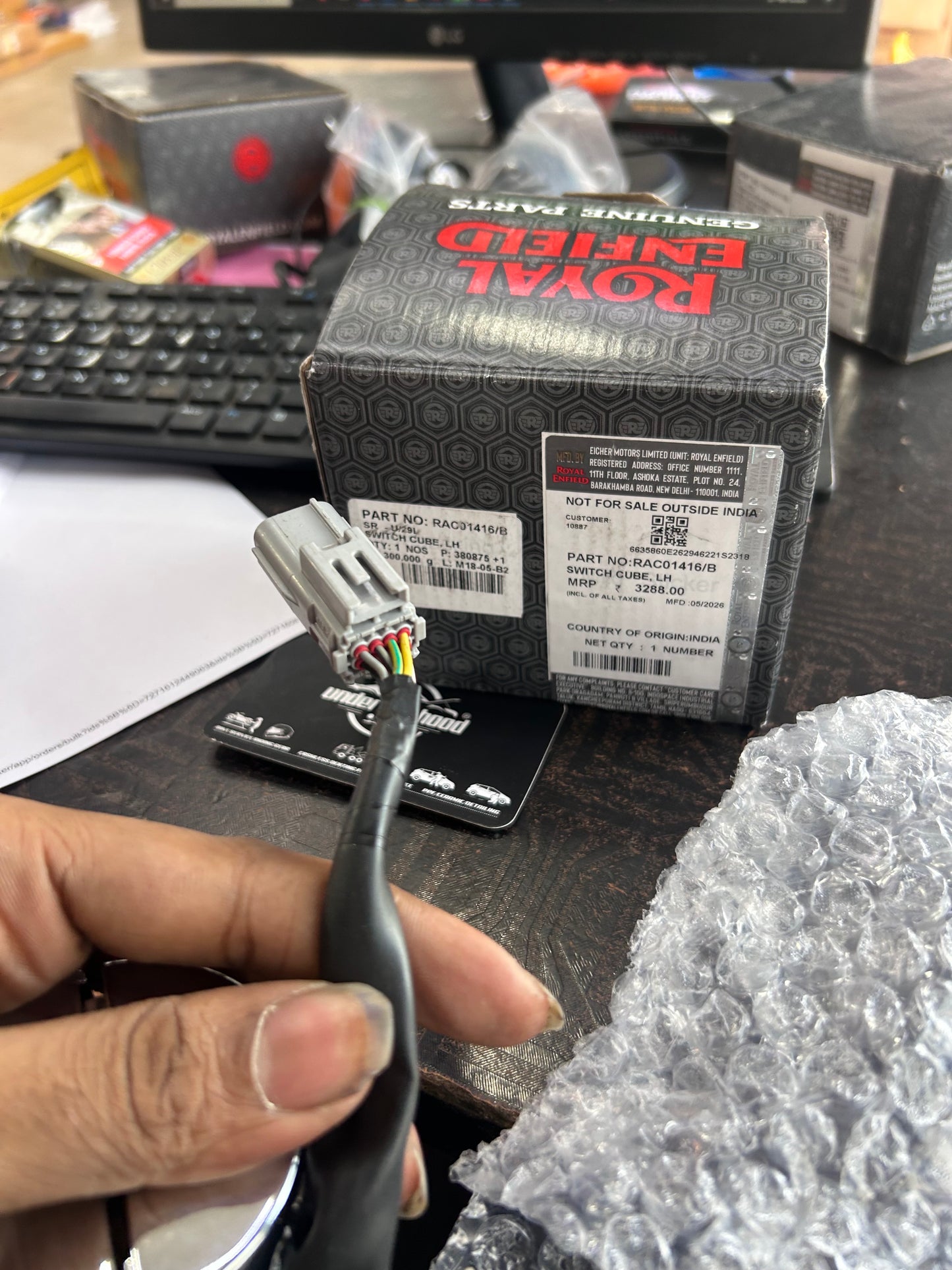 Royal Enfield LH Switch Cube RAC01416/B for Classic 650 2025-On