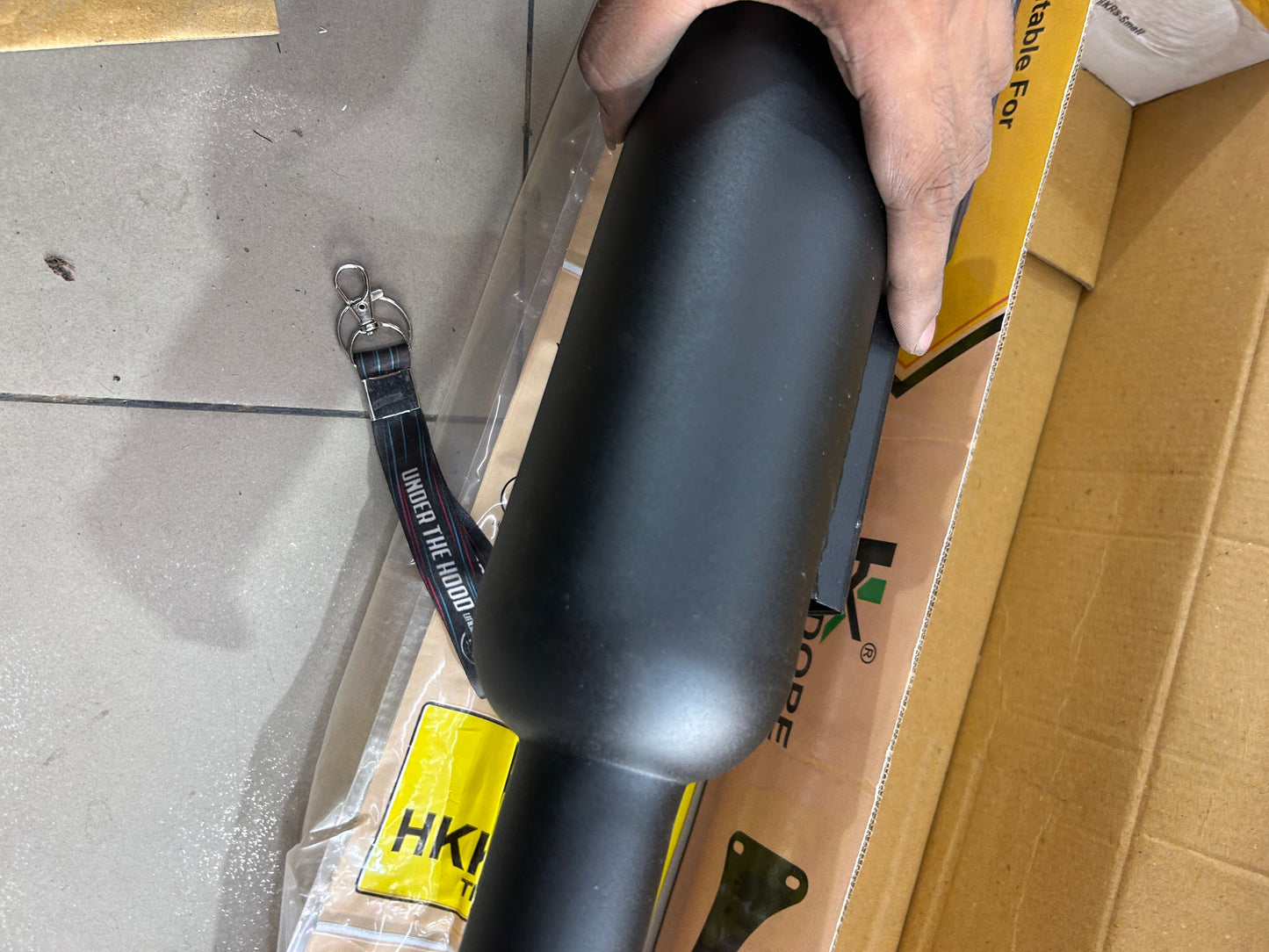 HKK Indore HKM4 Black Silencer for Royal Enfield Classic 350 Reborn J-Series