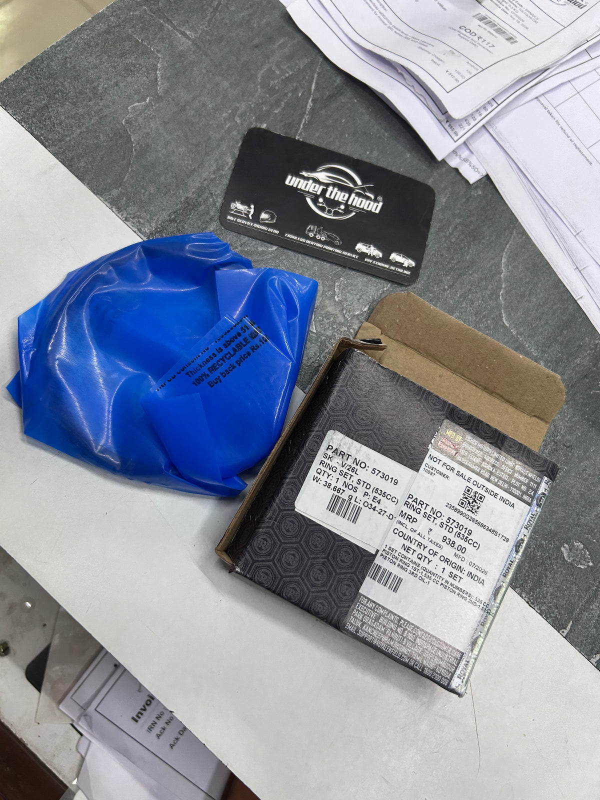 Royal Enfield Standard Piston Ring Set for Continental GT 535 UCE – 573019
