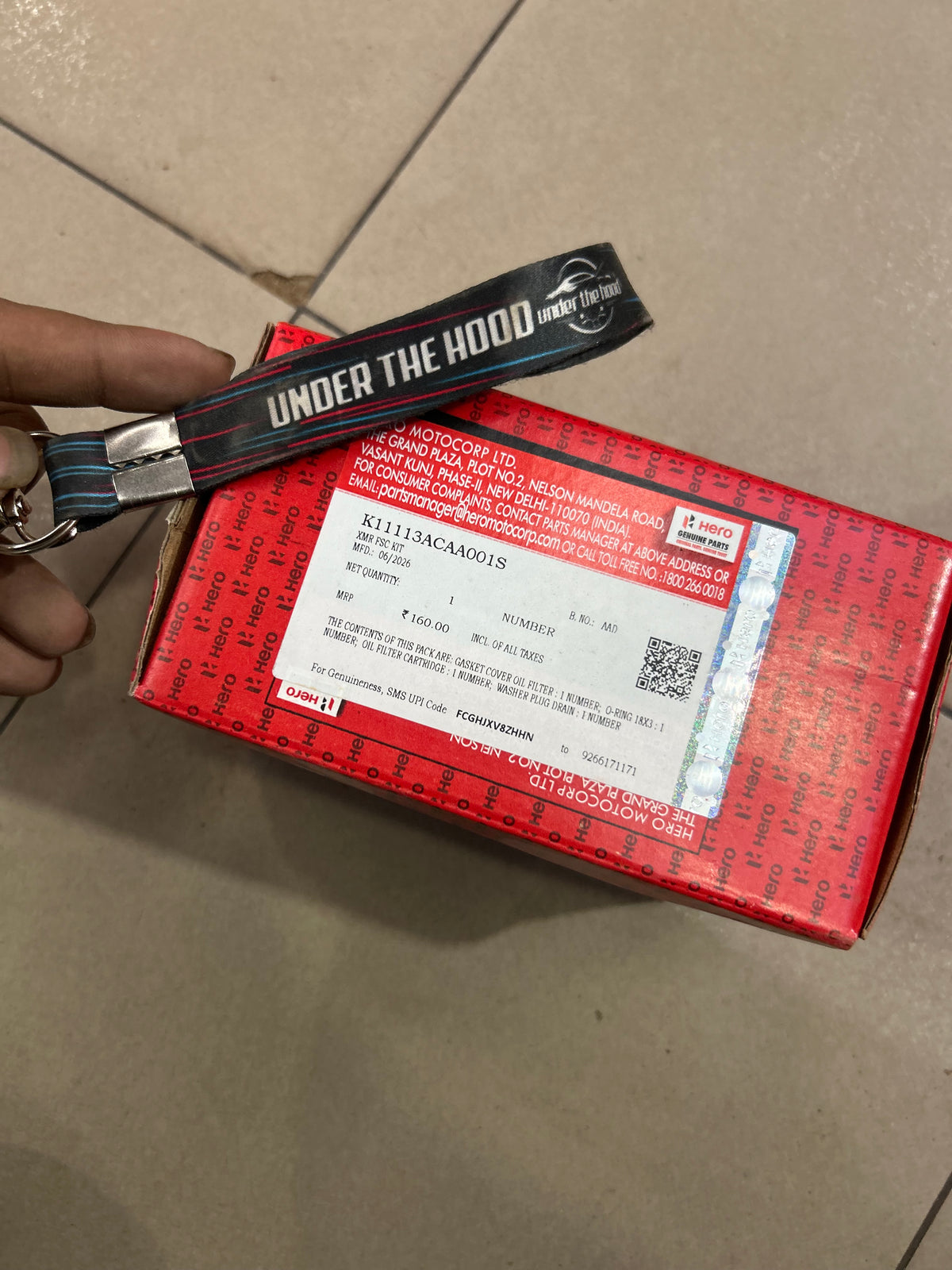 Hero Genuine Scheduled Maintenance Kit 210cc – Every 6,000 km | Oil Filter Service Kit / FSC Kit | K11113ACAA001S