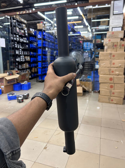 SILMAN LSM3-B Short Punjab Small Mouth Silencer – Matte Black | Royal Enfield Classic 350 Reborn & Meteor 350