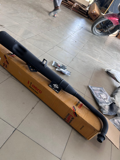 Hero Genuine Muffler Complete Exhaust / Silencer for Passion Pro & Passion Pro TR | Exhaust Muffler / Silencer Assembly | 18350AAC500S