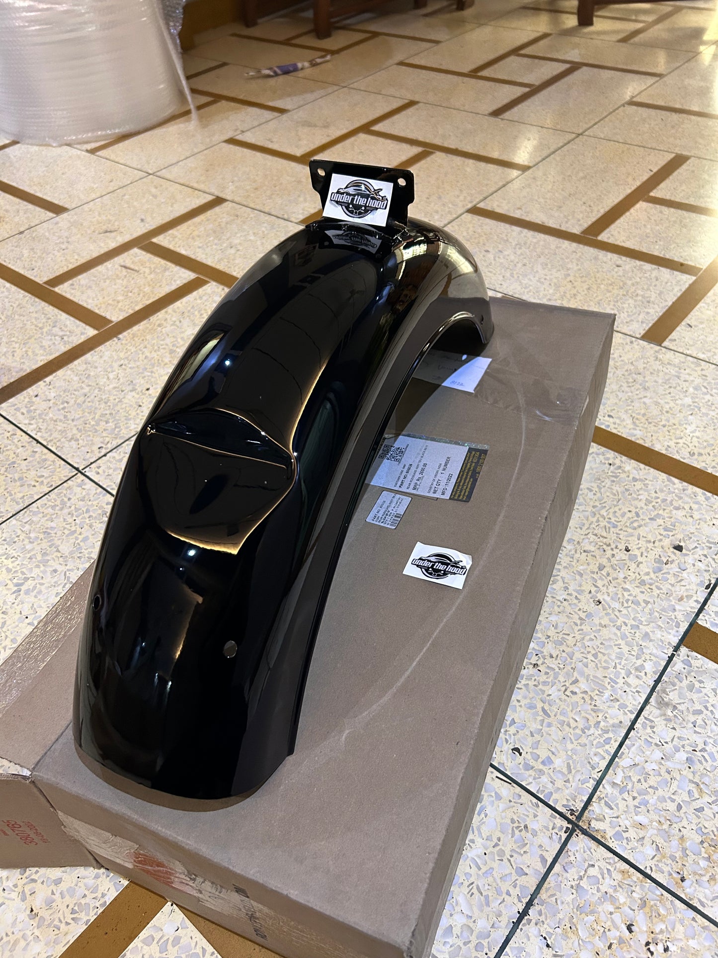 855036 – Rear Mudguard Assembly (Jet Black, BS4) for Royal Enfield Thunderbird X 350 & Thunderbird X