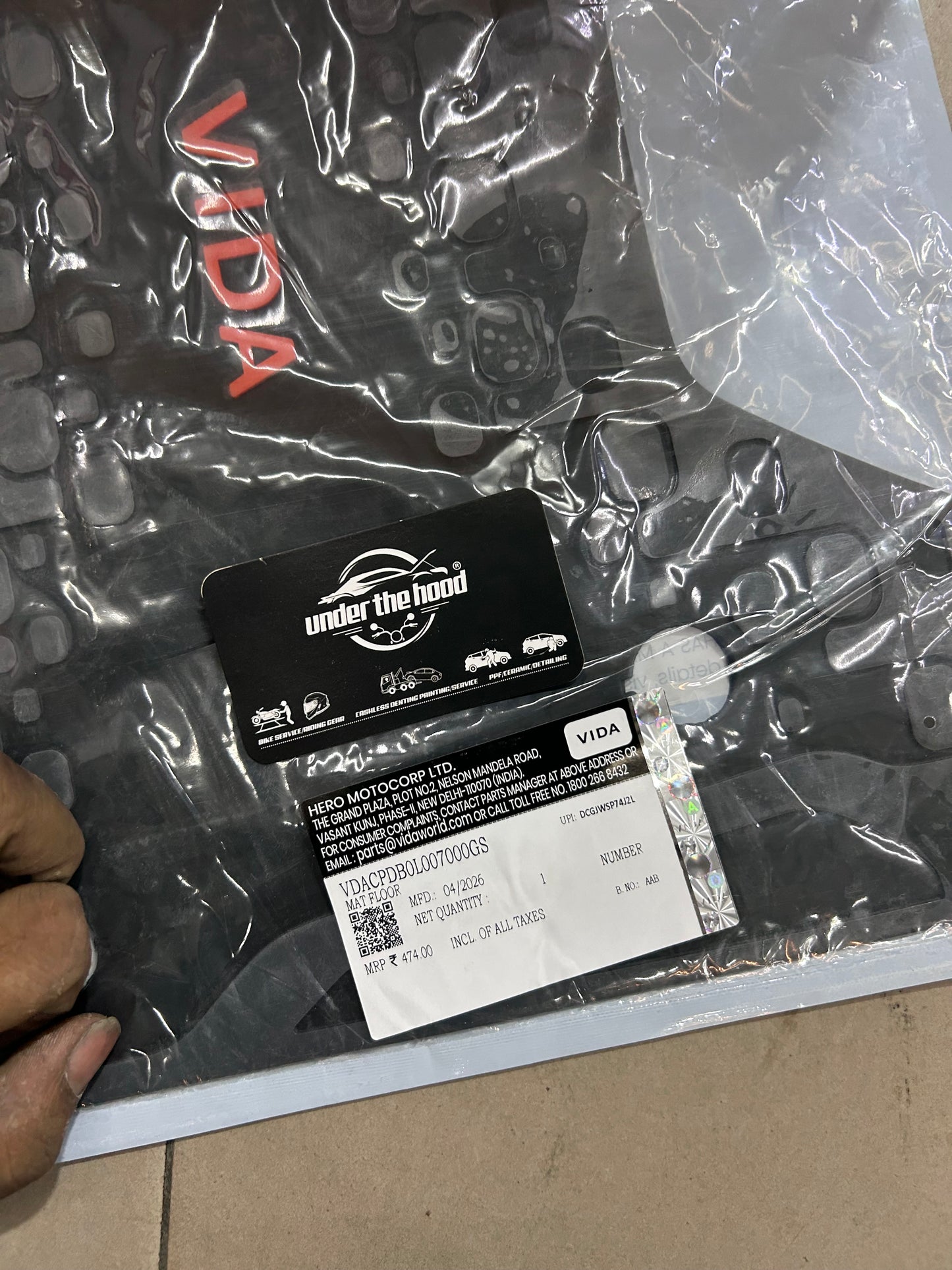 VIDA Genuine Floor Mat for VIDA VX2 – VDACPDB0L007000G