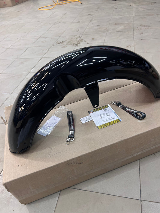 Genuine Royal Enfield RAG00135/A Front Mudguard Assembly – Gloss Black – Classic 350 Reborn (J-Serie