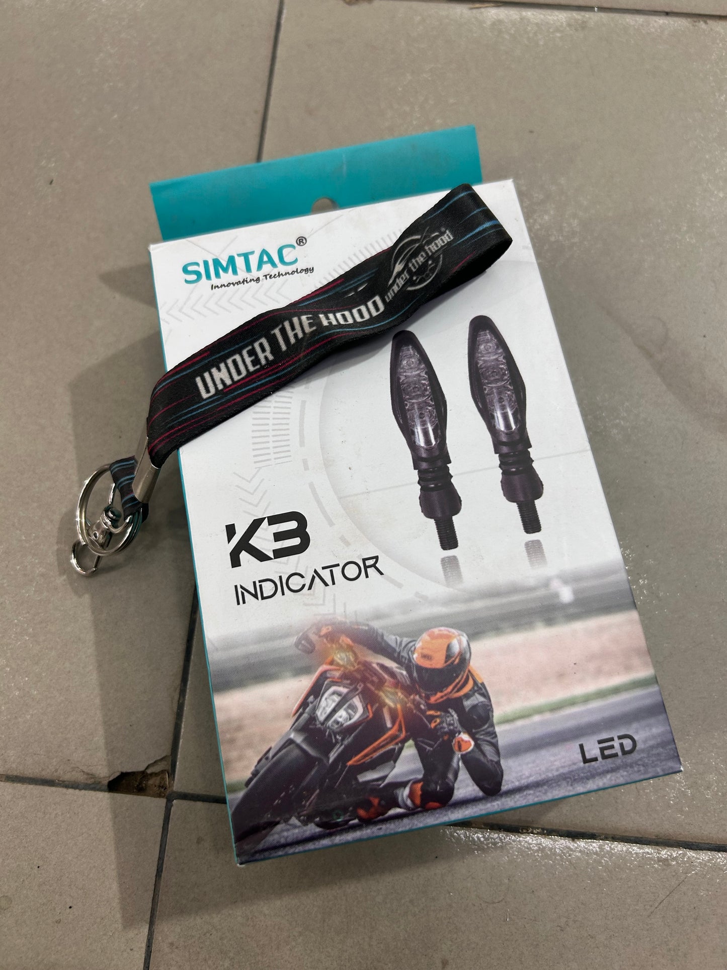Simtac K3 LED Bike Indicators – 12V, 3W Each, Universal Fit, 24-Month Warranty