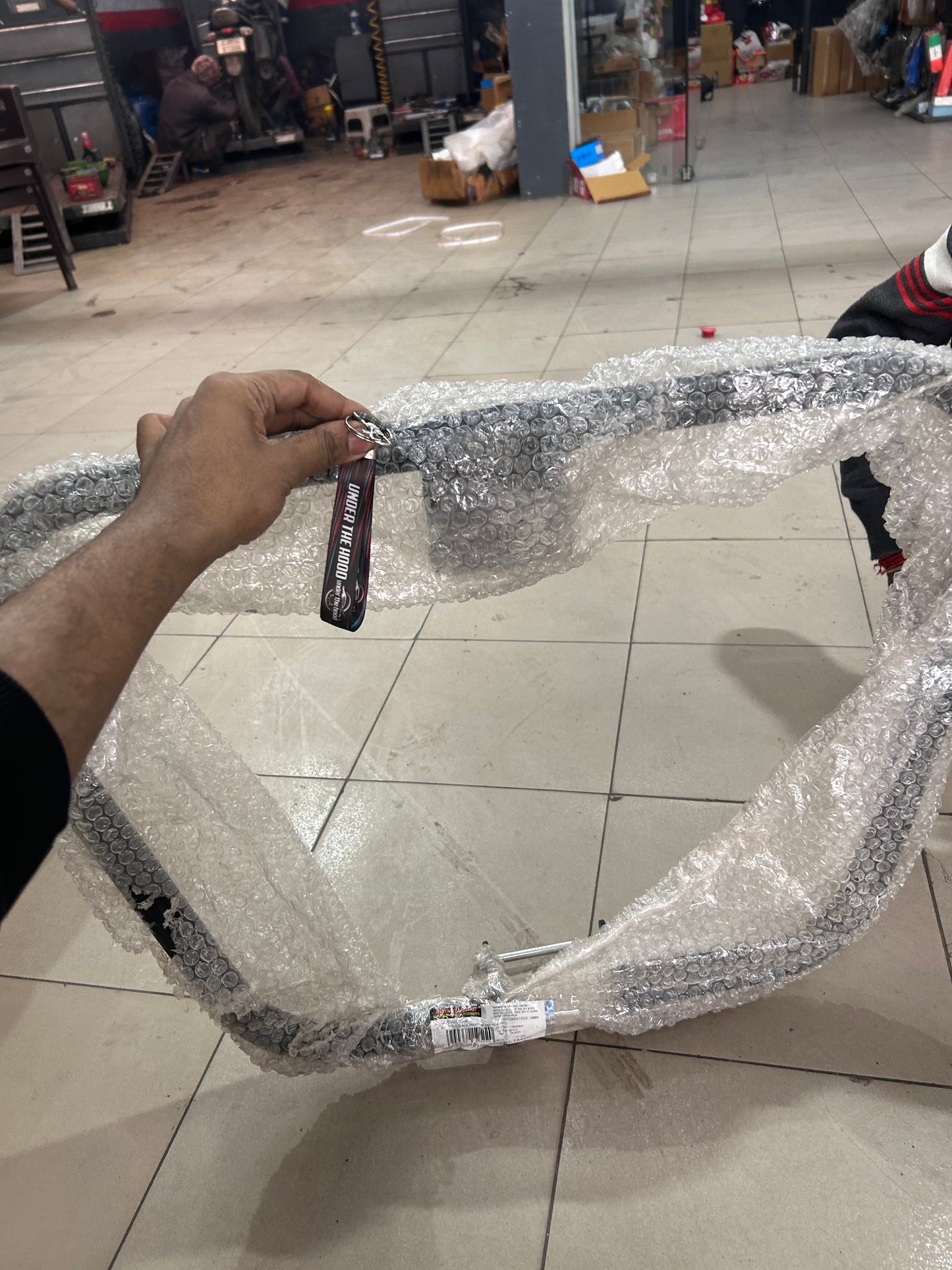 Royal Enfield 1990602 Black Trapezium Engine Guard (32 mm) — OEM Crash Bar for Classic/Bullet/Electra UCE