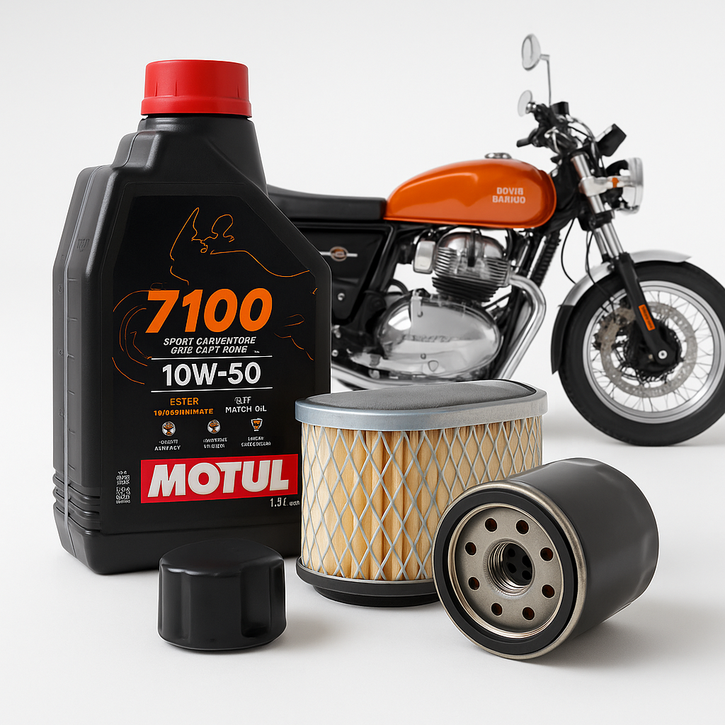 Royal Enfield Interceptor 650 Service Kit (BS4 & BS6) – Complete Maintenance & Brake Care