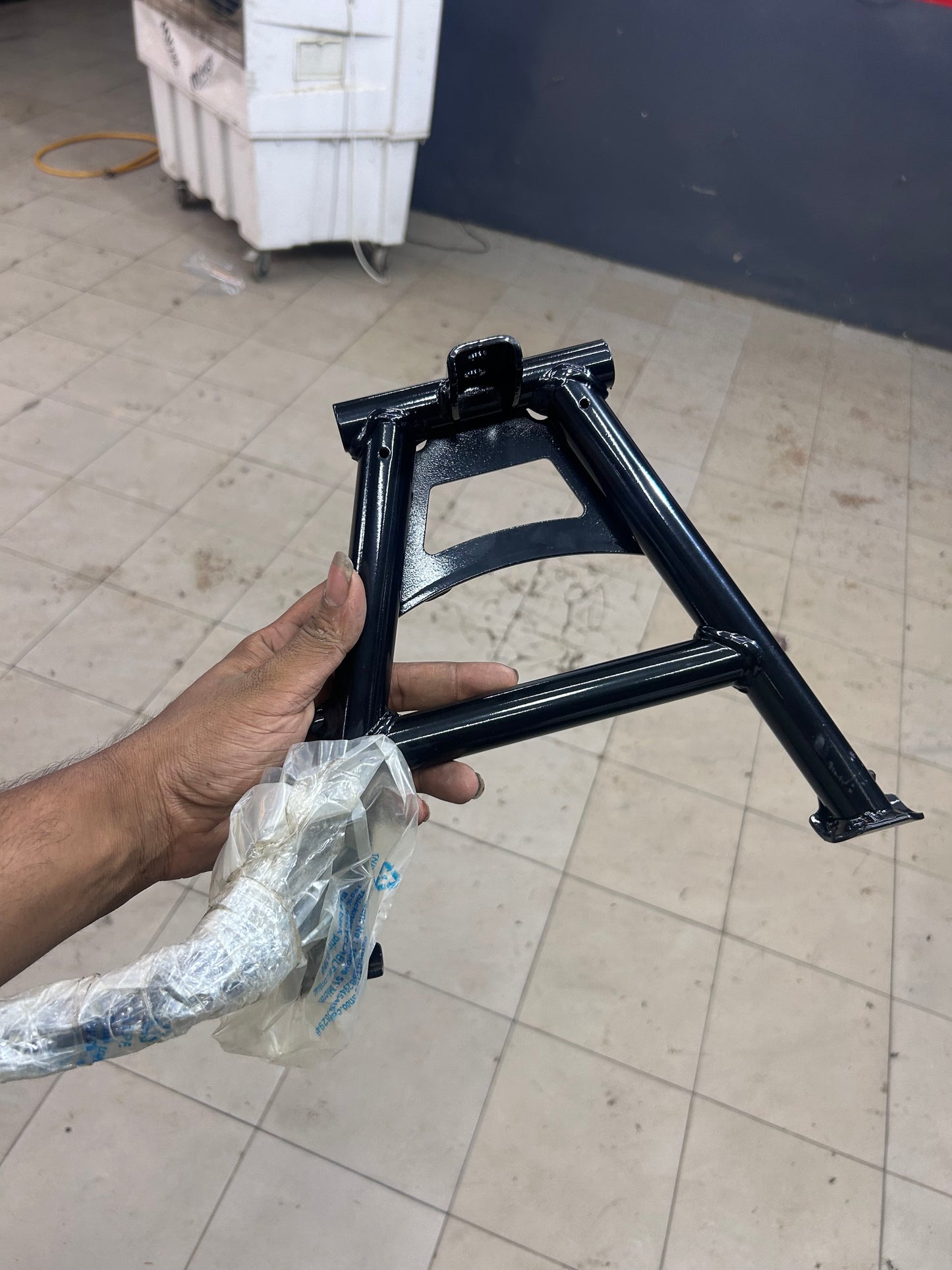 Royal Enfield Hunter 350 Center Stand Kit (Complete Set with Spring, Spindle, Cotter Pin & Stand Rubber – OEM Fit)