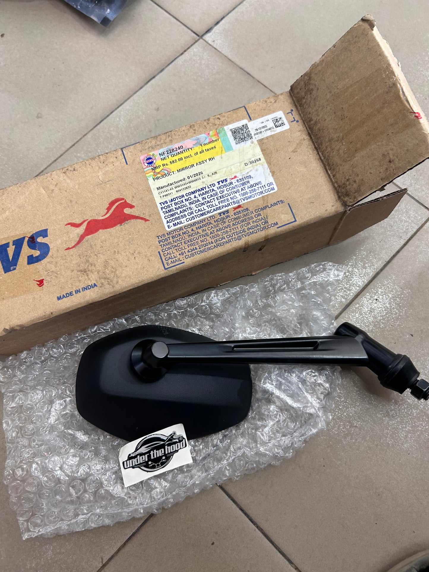TVS Genuine Mirror Assembly Right Hand (RH) for TVS Ronin – NF228240