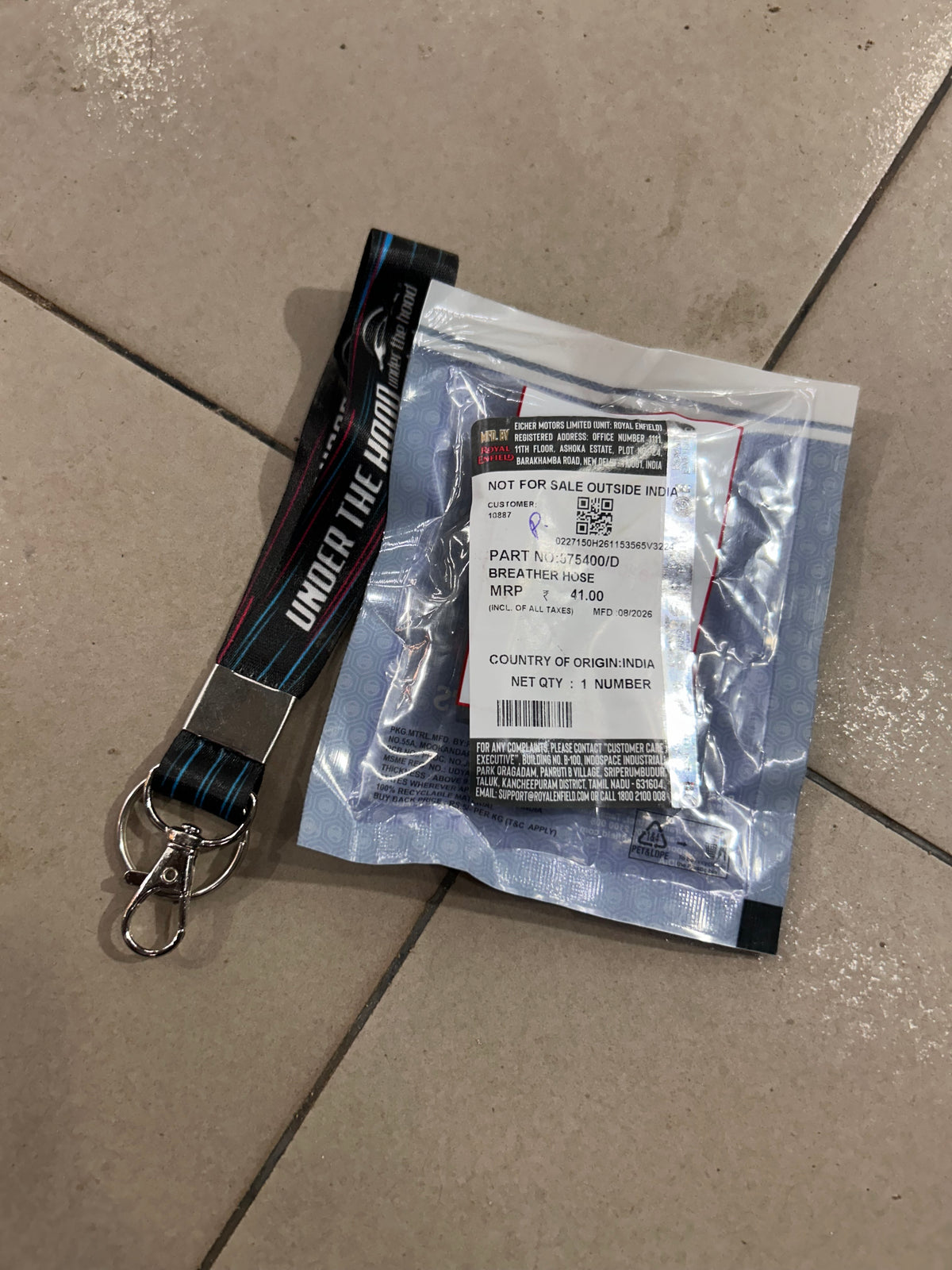 Royal Enfield Interceptor 650 & Continental GT 650 Breather Hose – 575400/D