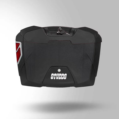 STUDDS Side Box Explorer – Universal Fitment Clamp | Black | 10.5L | 6-Lever Lock