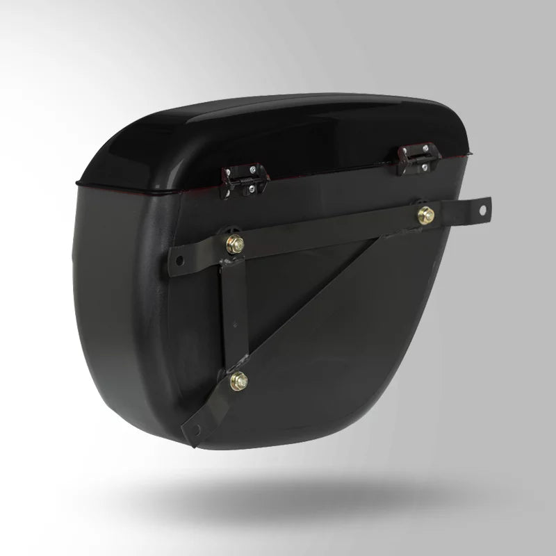 STUDDS Safari Box with universal fitting – black motorcycle top case