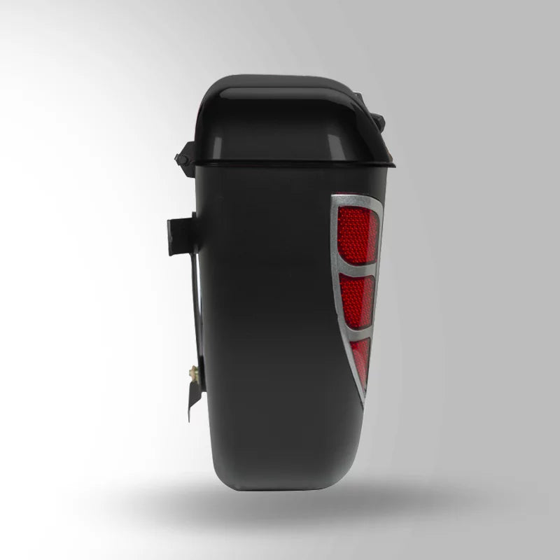 STUDDS Safari Box with universal fitting – black motorcycle top case