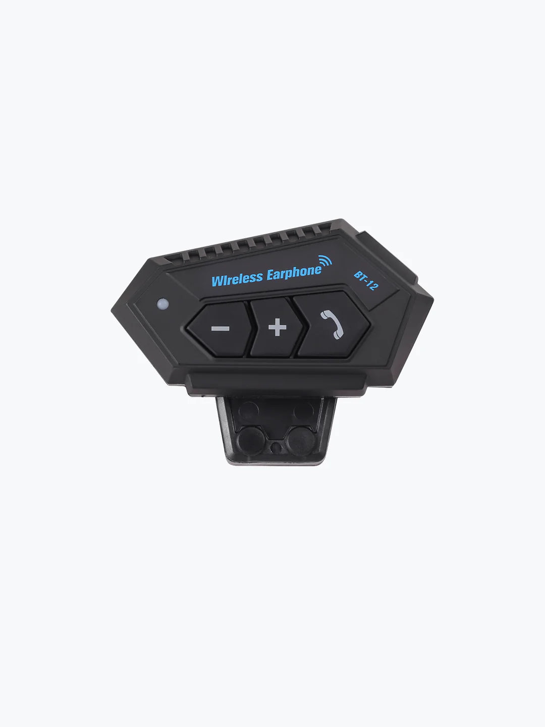 BT12 On-Ear Helmet Wireless Dual Earphone Bluetooth Calling and Music with Mic, (Support iOS & Andriod) Headset Compatible with Almost All Kinds of Helmets