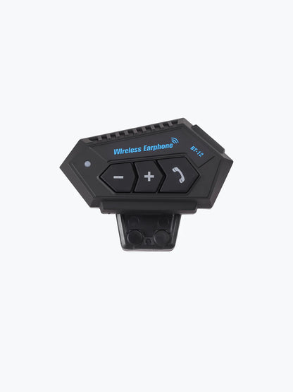 BT12 On-Ear Helmet Wireless Dual Earphone Bluetooth Calling and Music with Mic, (Support iOS & Andriod) Headset Compatible with Almost All Kinds of Helmets