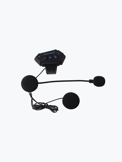BT12 On-Ear Helmet Wireless Dual Earphone Bluetooth Calling and Music with Mic, (Support iOS & Andriod) Headset Compatible with Almost All Kinds of Helmets