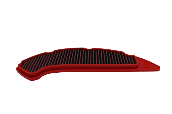 BMC FM01115 washable high-flow air filter for Yamaha Aerox 155 & NMAX 155 (OEM ref B6HE445100). Pre-oiled, reusable, direct airbox fit.