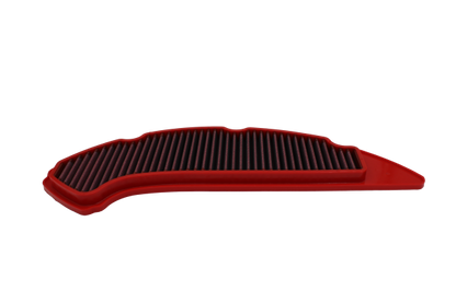 BMC FM01115 washable high-flow air filter for Yamaha Aerox 155 & NMAX 155 (OEM ref B6HE445100). Pre-oiled, reusable, direct airbox fit.