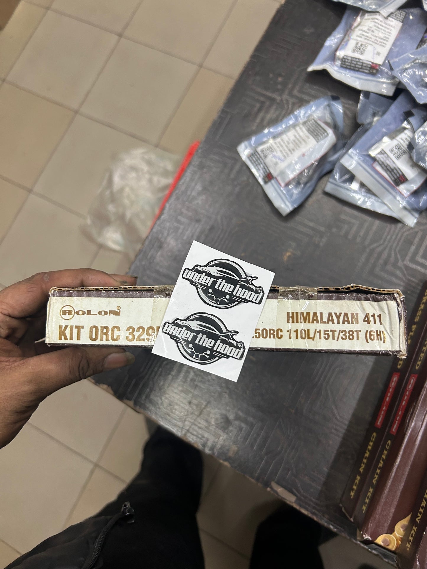 Buy genuine Rolon ORC 329NF brass O-Ring chain & sprocket kit for Himalayan 411 (15/38, 525, 110 links)