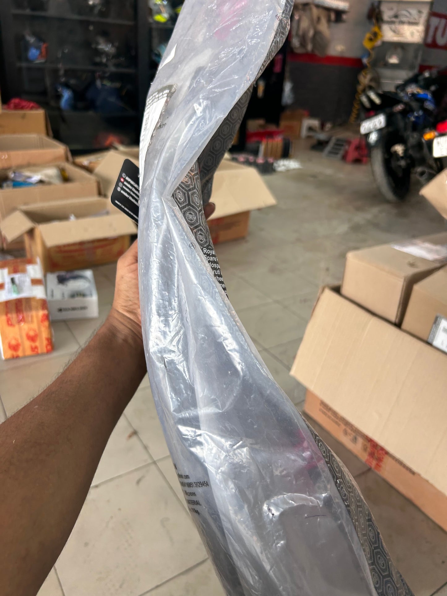 Royal Enfield Rear Mudflap RAQ00593/C for Bear 650