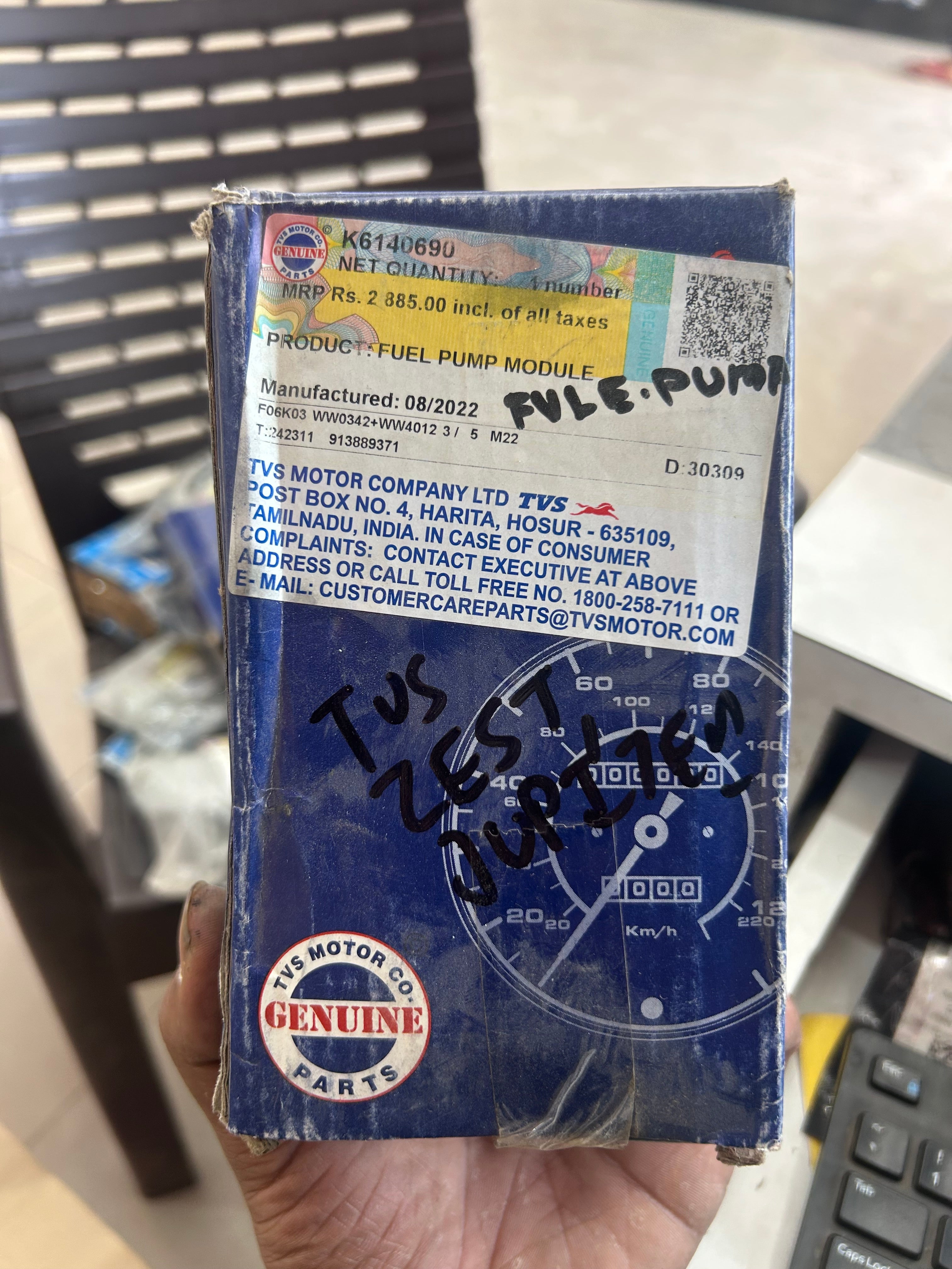 TVS K6140690 Fuel Pump Motor | Genuine Replacement for TVS Zest