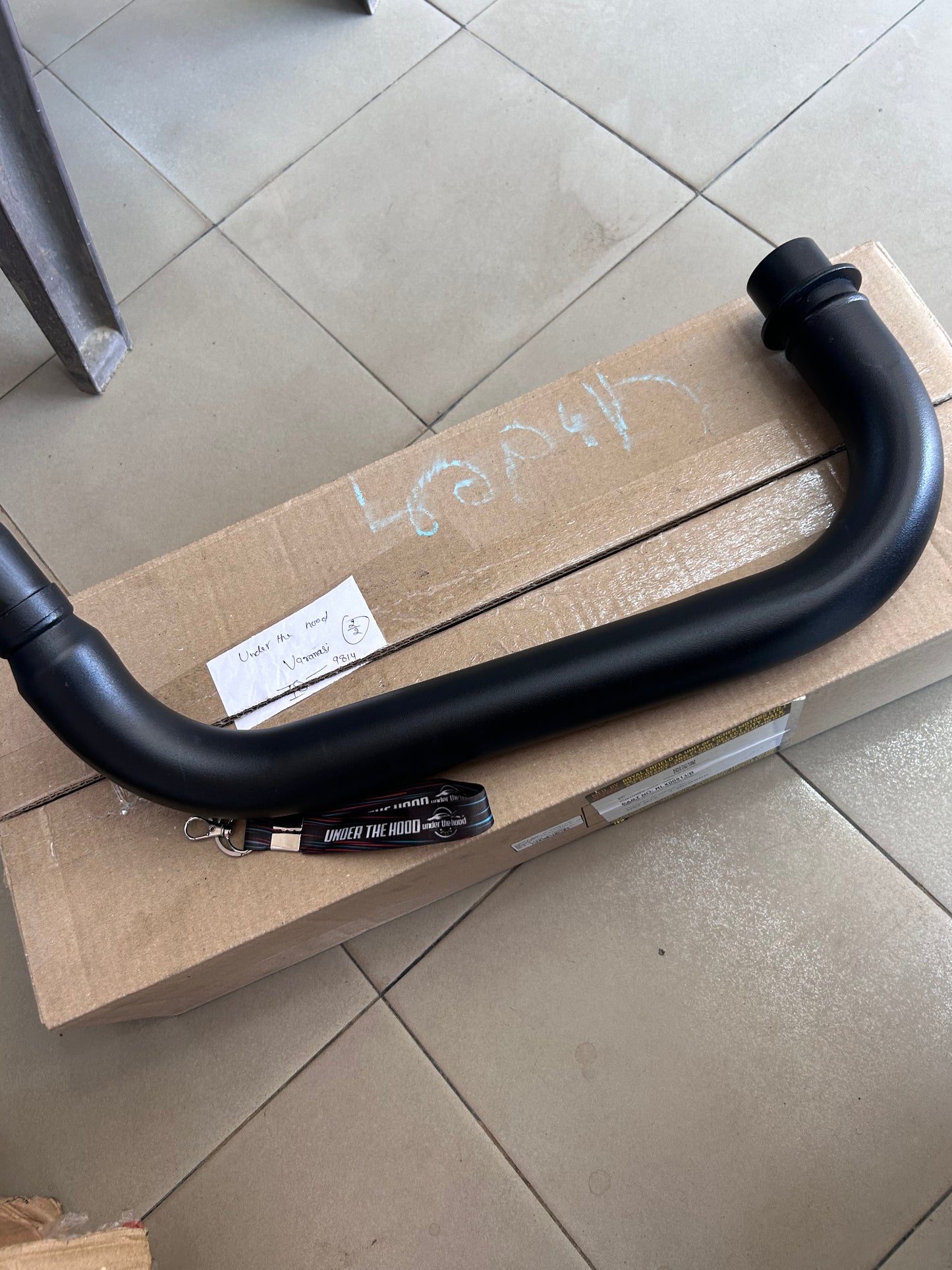 Exhaust Pipe Assembly (Down Pipe/Bend Pipe) – Classic 350 Reborn & Bullet 350 J-Series – RLX00513/B (HR Black)