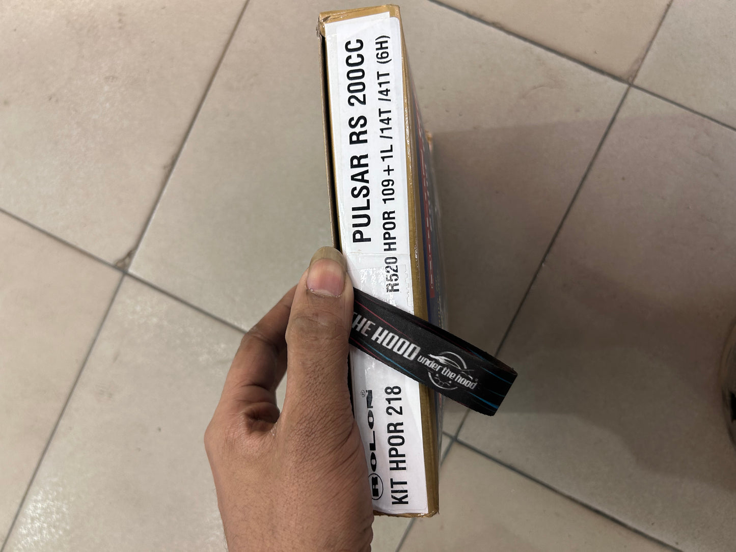 ROLON Chain & Sprocket Kit – KIT HPOR 218 – R520 O-Ring Chain (110 Links) + 14T/41T Sprockets for Bajaj Pulsar RS200