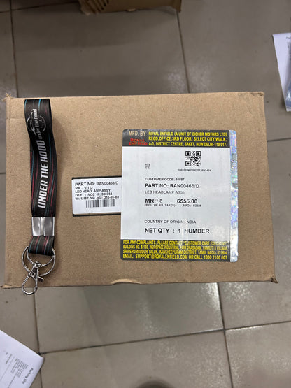 Royal Enfield RAN00468/D – LED Headlamp Assembly for Super Meteor 650 (OEM) – Retrofit Upgrade for Interceptor 650 & Continental GT 650