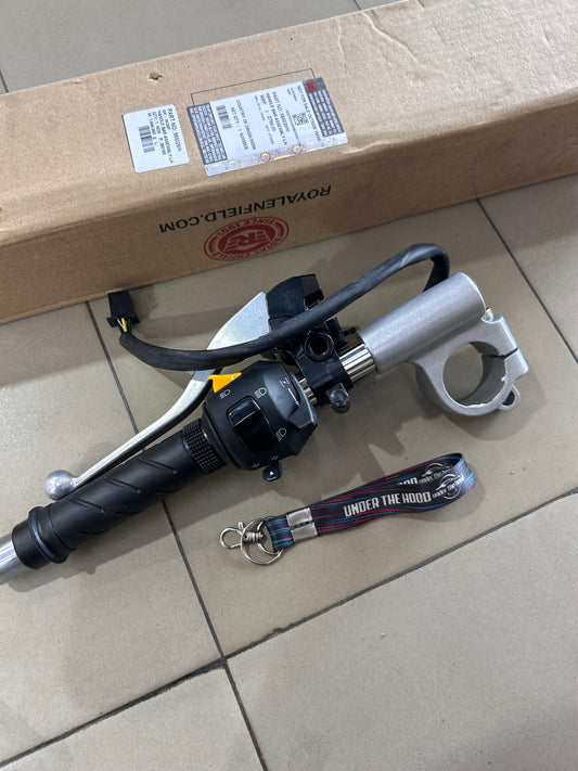 Royal Enfield Continental GT 535 Left Clip-On Handlebar Assembly with Switchgear & Clutch Lever – 585029/H