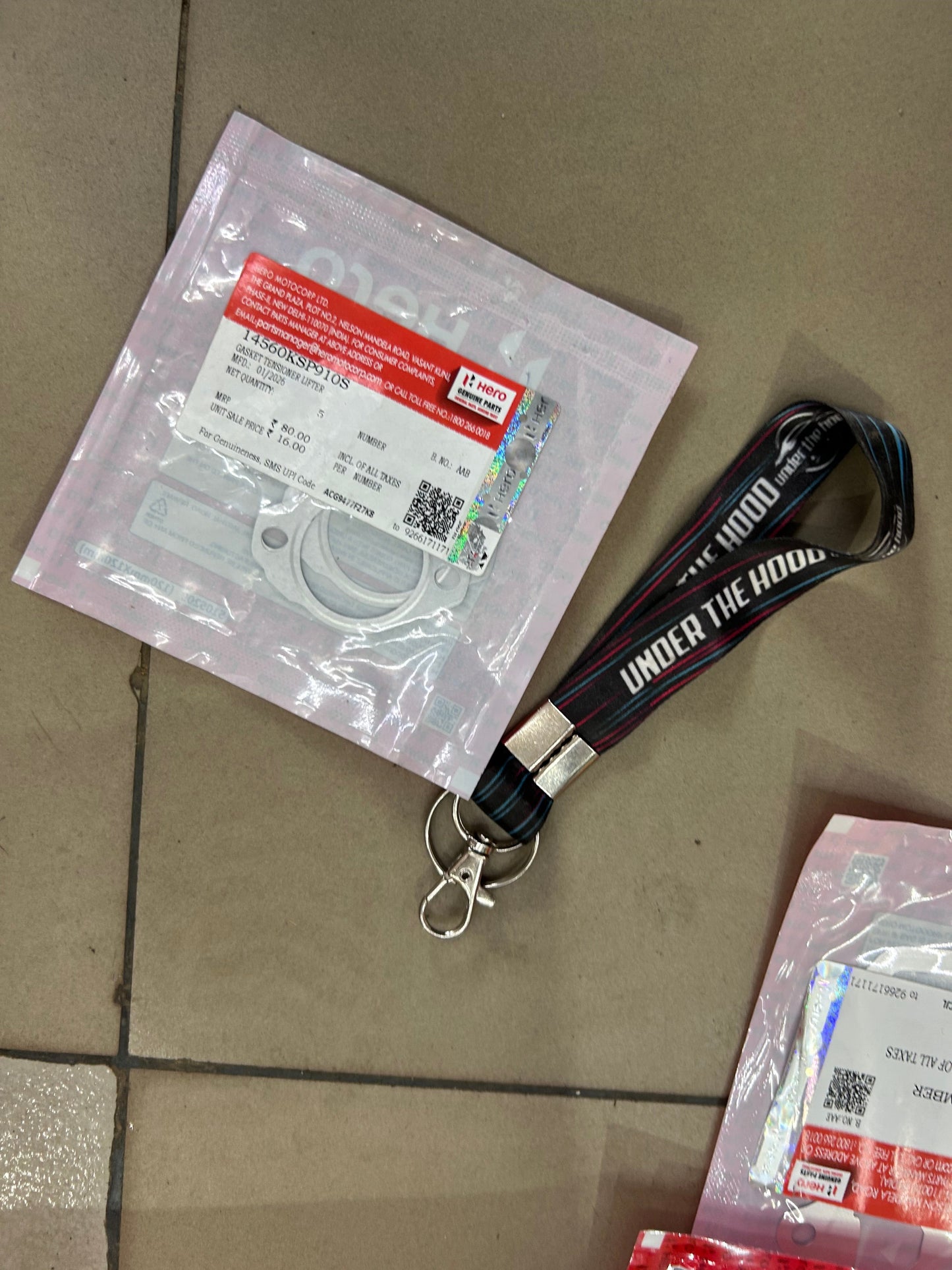 Hero Destini 125 / Destini 110 / Glamour Tensioner Lifter Gasket | Genuine Cam Chain Tensioner Packing | 14560KSP910S