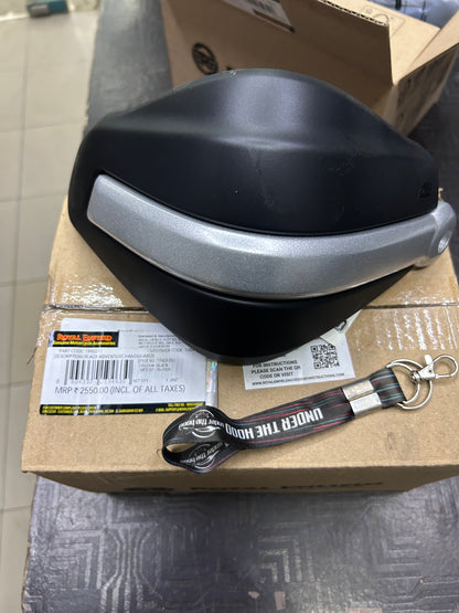 Royal Enfield Black Adventure Handguards 1990211 — OEM Lever Guards for Himalayan & Scram 411