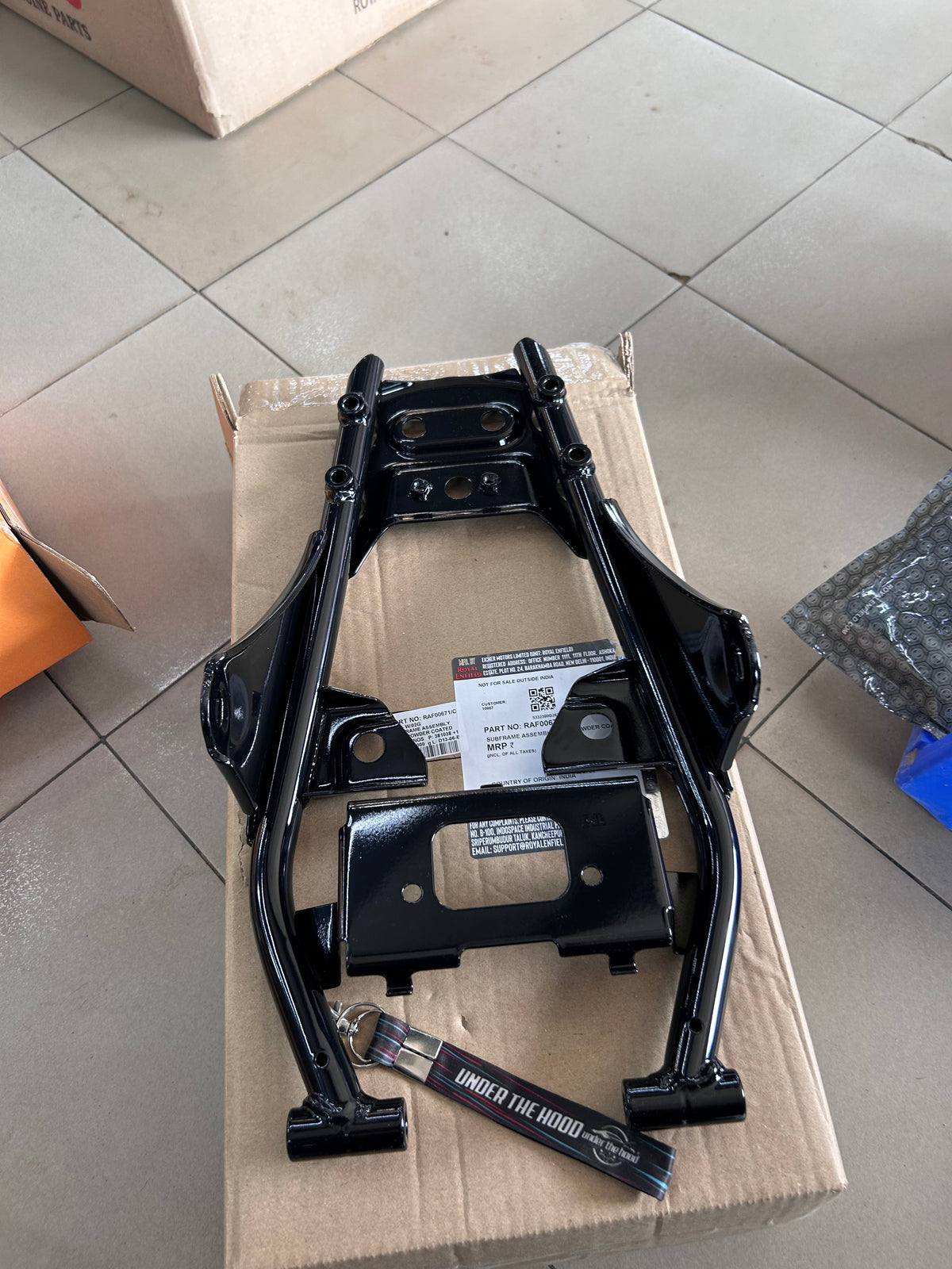 Royal Enfield Hunter 350 Genuine Rear Subframe Assembly CED & Powder Coated RAF00671/C
