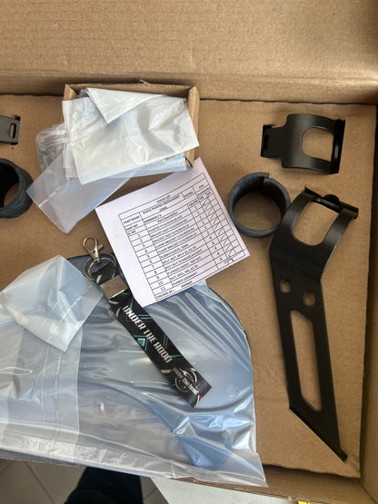 Royal Enfield 1990530 Black Painted Instrument Cowl — OEM Windshield / Flyscreen for Bear 650