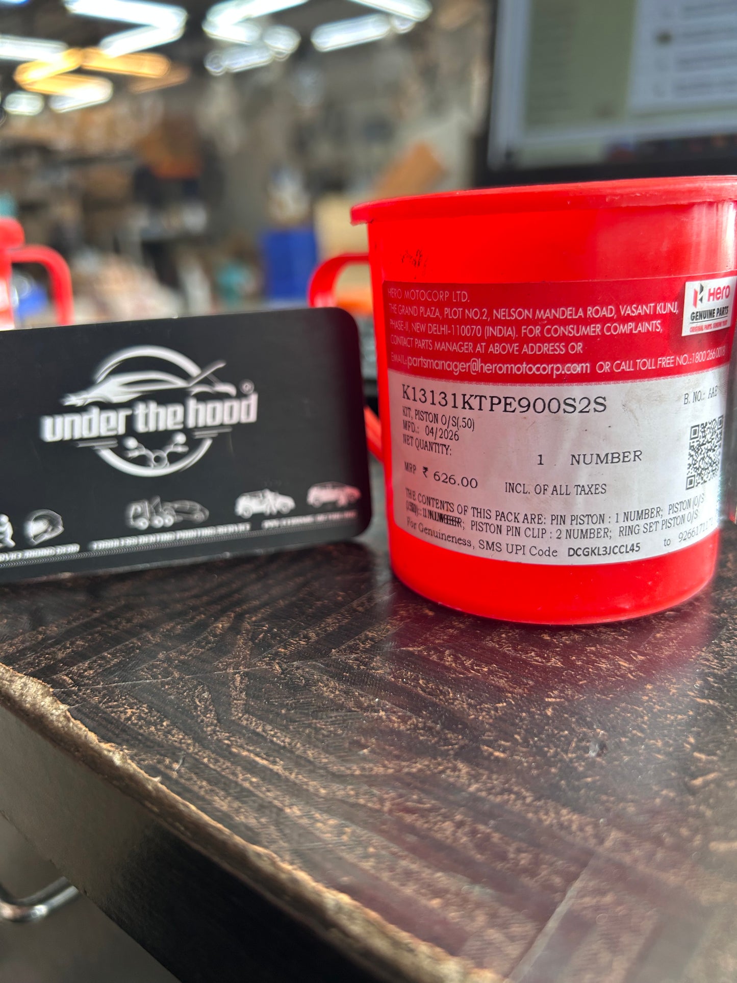 Hero Genuine Duet / Maestro / Pleasure / Xoom Piston Kit O/S 0.50 | Oversize Engine Piston Kit | K13131KTPE900S2S