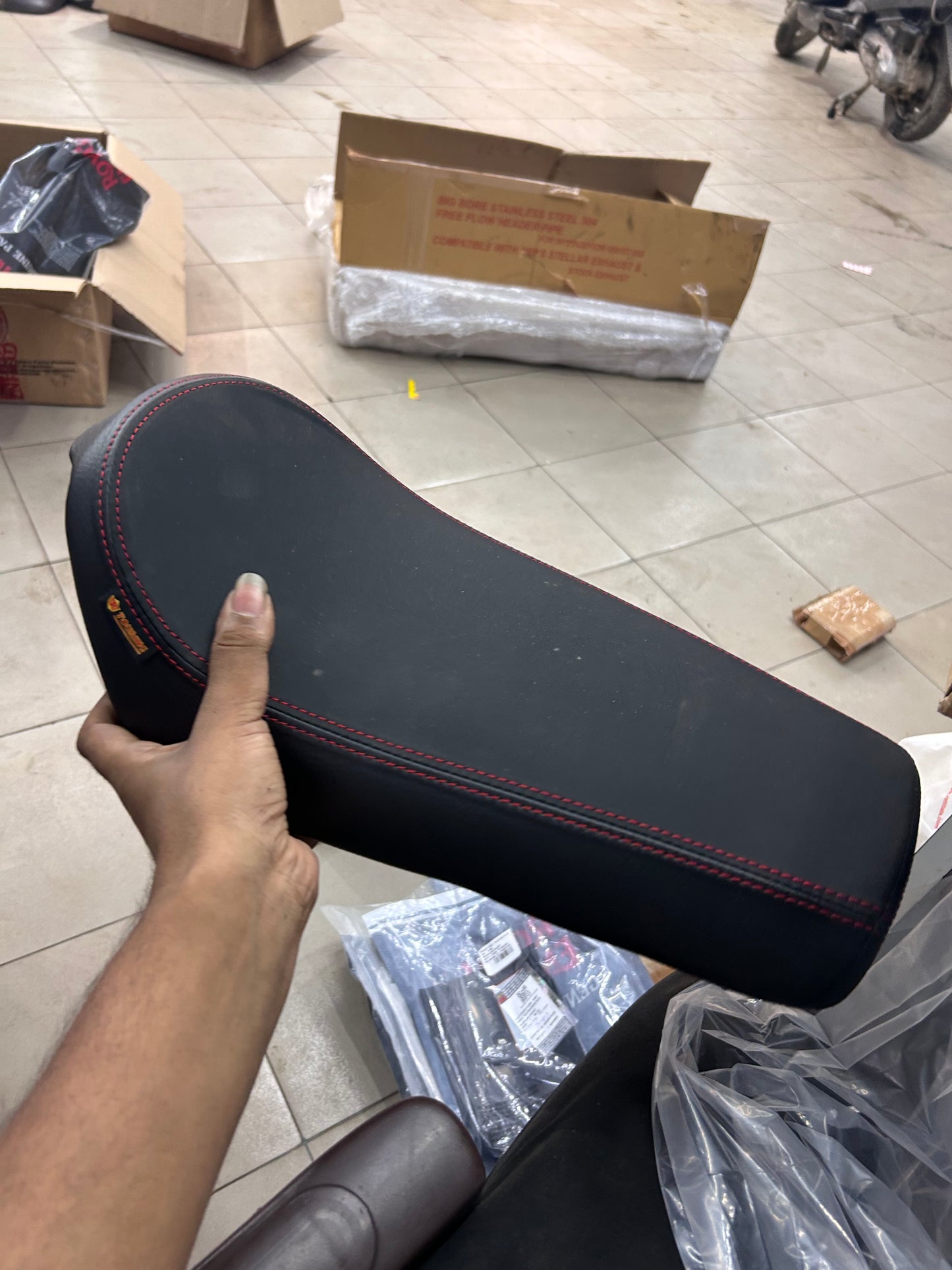 Royal Enfield 1990495 Black Premium Touring Rider Seat — OEM Upgrade for Continental GT 650