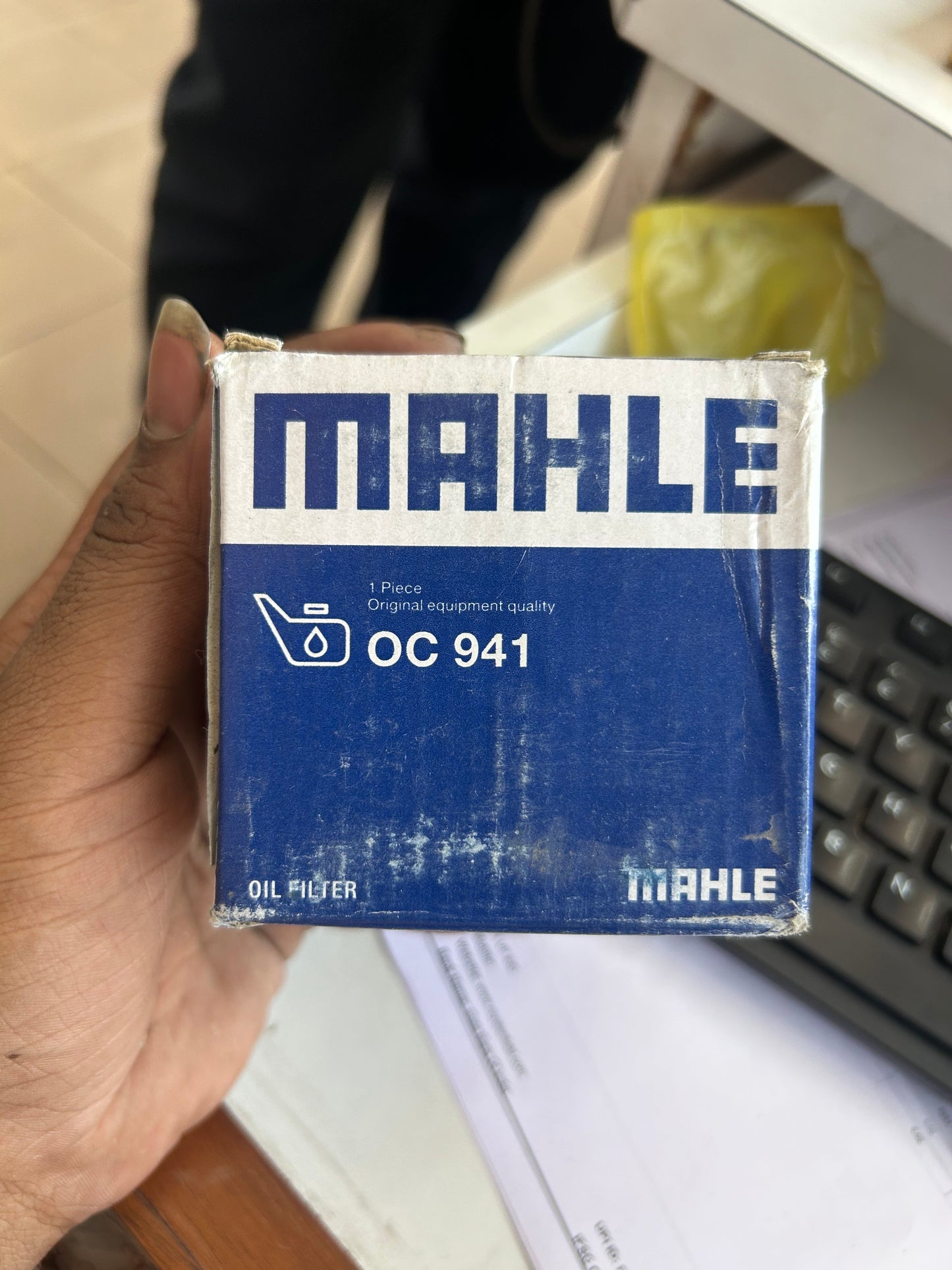 Mahle OC 941 Oil Filter – Compatible with Ford Figo, Aspire, EcoSport Diesel | 1.5L TDCi Engine