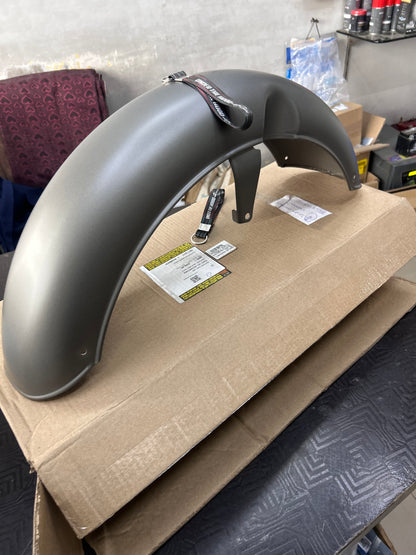 Genuine Royal Enfield Front Mudguard Assembly (Front Fender) – Gun Grey Matt for Classic 350 Reborn – RAG00139/A