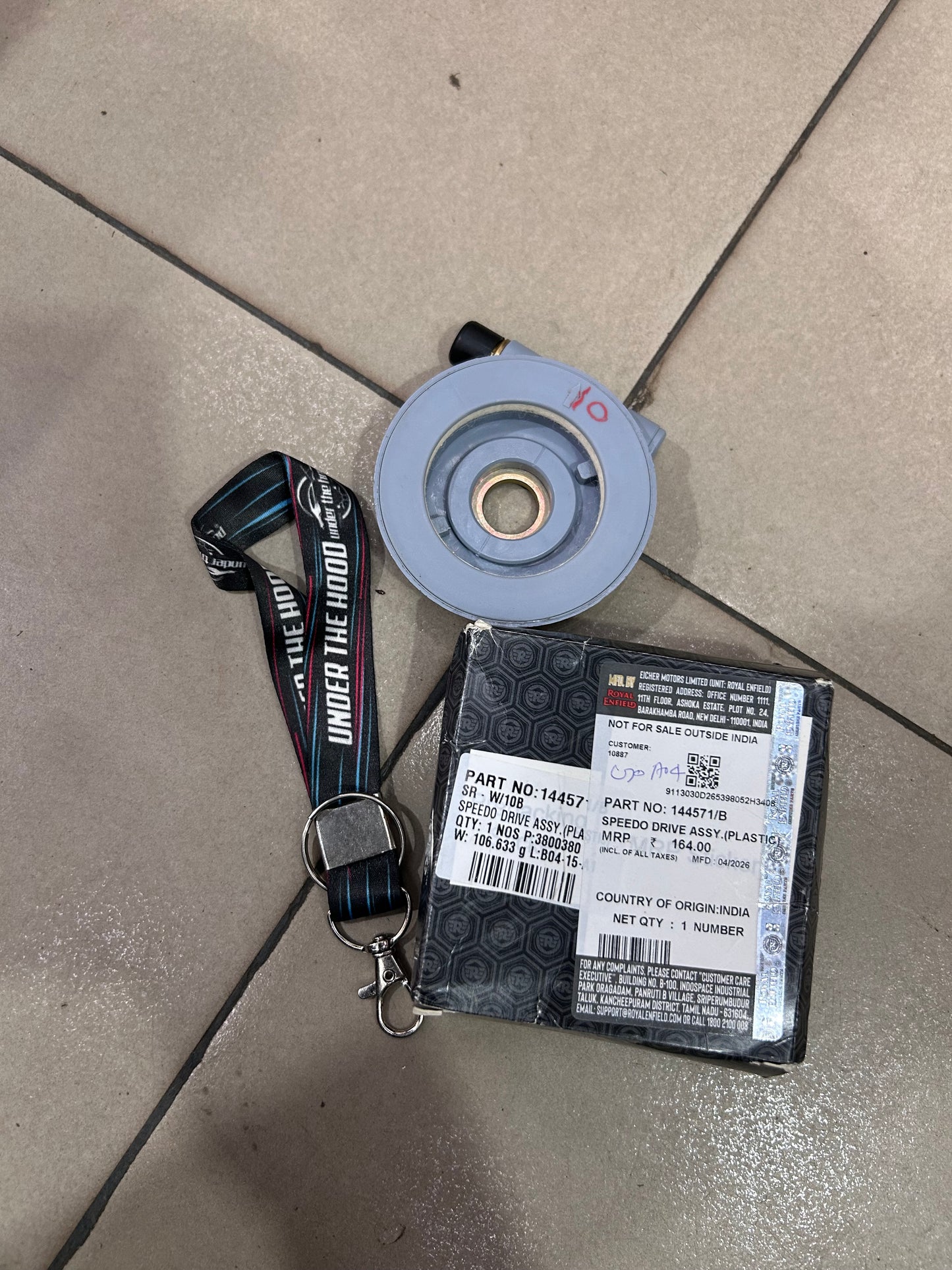 Royal Enfield Bullet 350 UCE KS / Old Bullet Electra Plastic Speedo Drive Assembly 144571/B