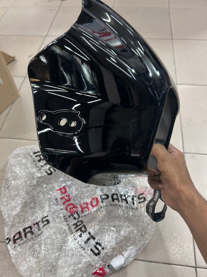 Hero ProParts Splendor Plus / Splendor Pro Front Visor Black | Headlight Cowl / Front Mask | 83401KCC900SPOR0S