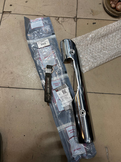 Royal Enfield 591878/B – Exhaust Pipe Guard (OEM Chrome) for Classic 350 & Classic 500 EFI