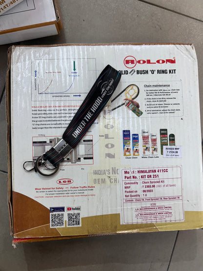 Rolon OR 251 – O-Ring Chain & Sprocket Kit for Royal Enfield Himalayan 411 (15T/38T, 110L)
