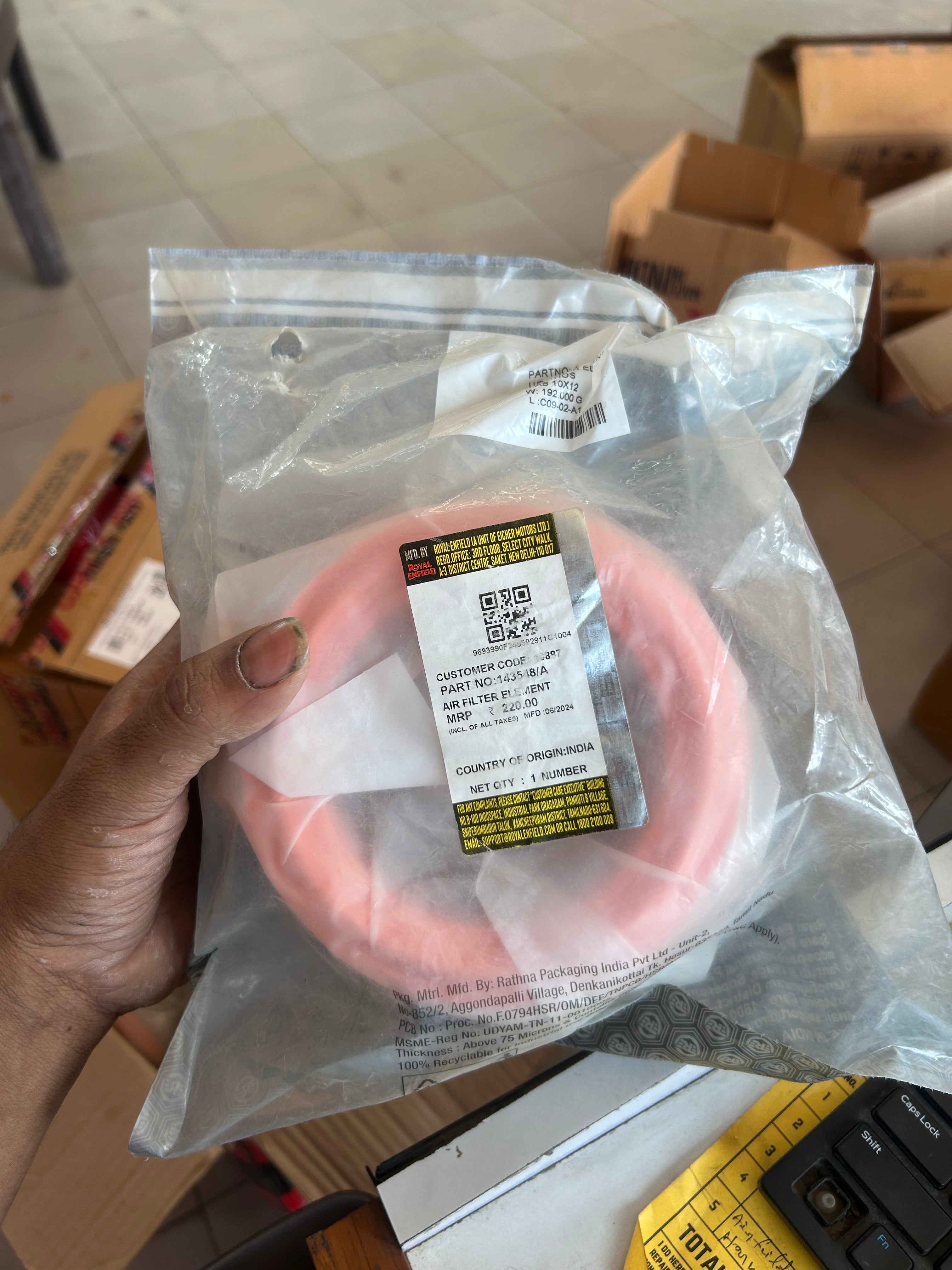 Genuine Classic 350 Air Filter – Royal Enfield OEM – UNDER THE HOOD