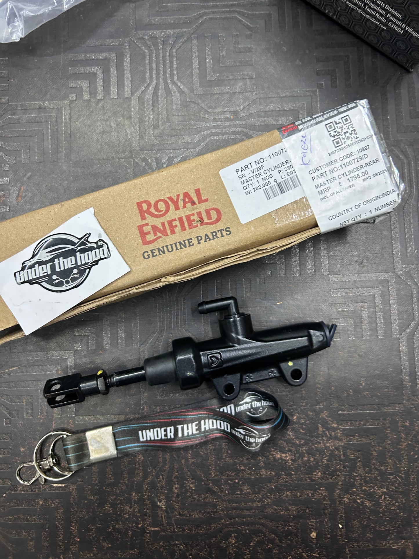 Royal Enfield 1100729/D – Rear Brake Master Cylinder Assembly (OE) for Meteor 350 BS6 & UK / Euro V