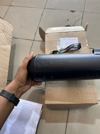 Royal Enfield Hunter 350 Stock Silencer Assembly HR Black – Genuine OEM Exhaust – RLX00794/F