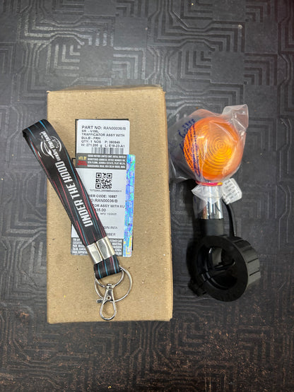 RAN00036 / RAN00036/B Royal Enfield – Trafficator Assembly with Bulb, Front Right (Chrome) FRH (CH) for Classic 350 Reborn (J-Series BS6) & New Bullet 350 | Genuine OEM