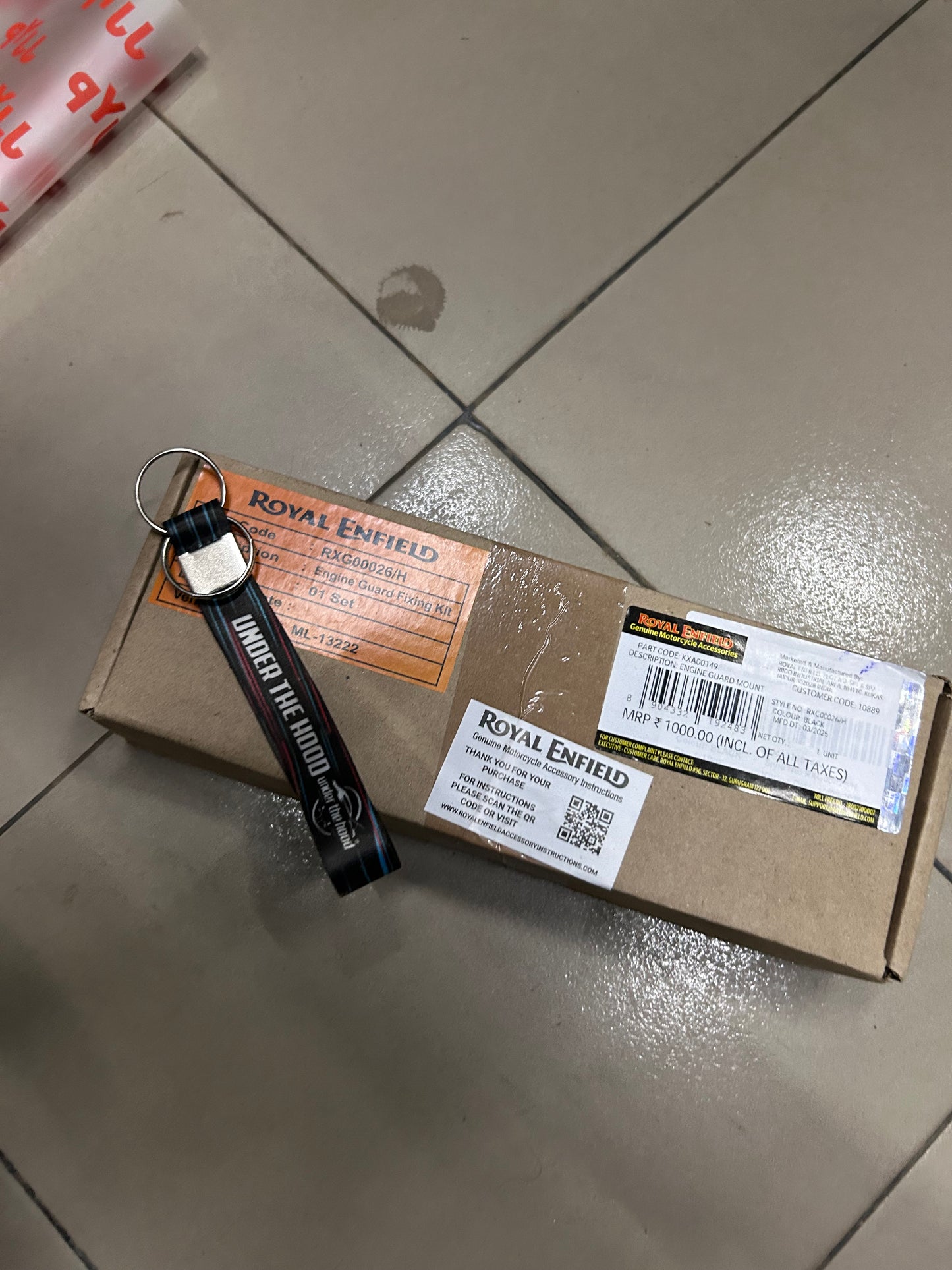 Royal Enfield Engine Guard Mount Kit KXA00149 — Genuine RE Breakaway Mount for Meteor / Classic / Bullet 350