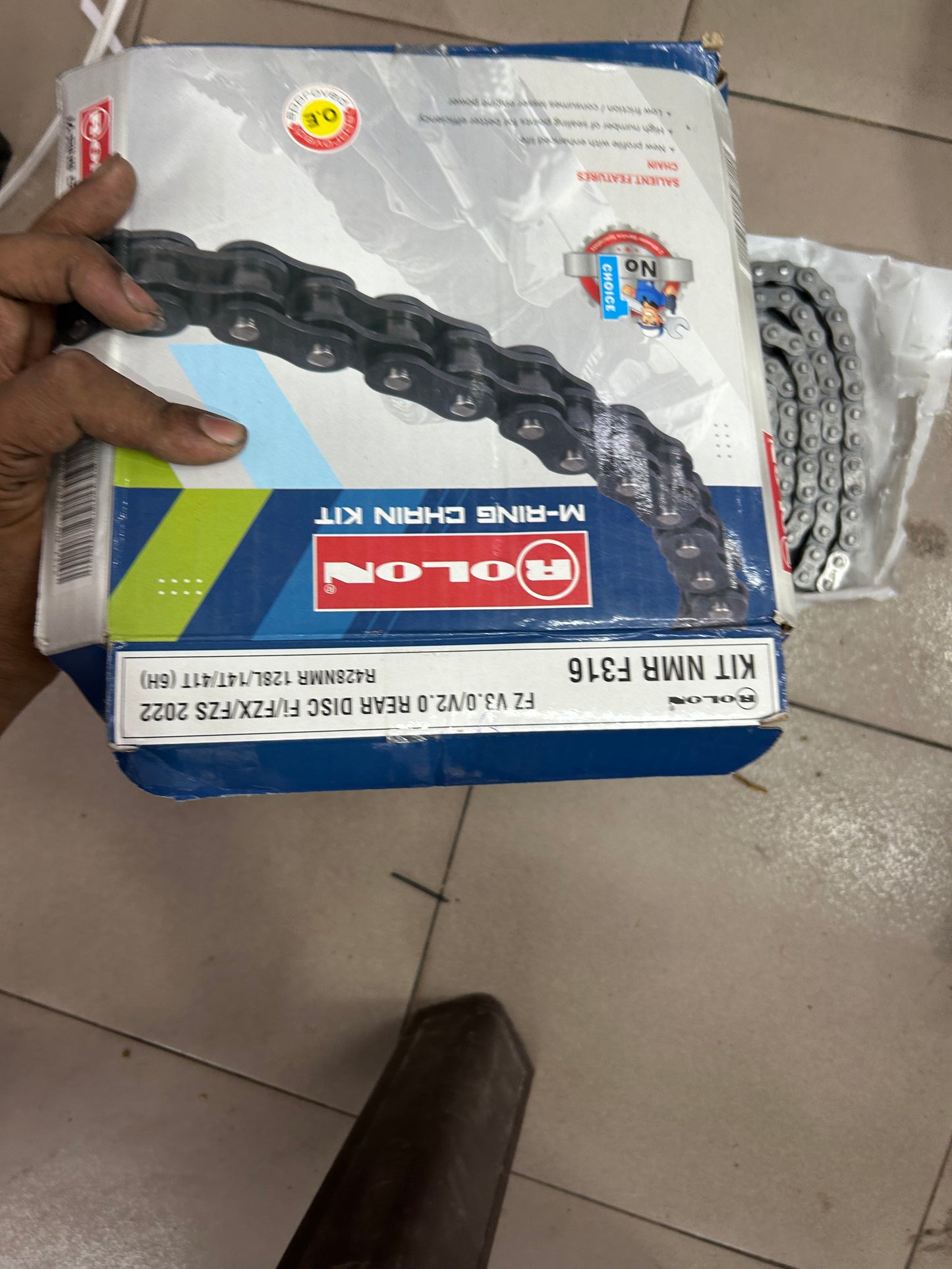 Rolon M-Ring Chain & Sprocket Kit KIT NMR F316 – Yamaha FZ V2 / V3 / V4 Rear Disc FI, FZS FI, FZX 150 (R428NMR 128L, 14T/41T)